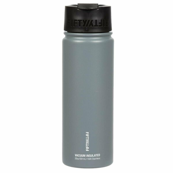 Eat-In Tools 20 oz Double-Wall Vacuum-Insulated Bottles with Flip Cap, Slate Grey EA3538067